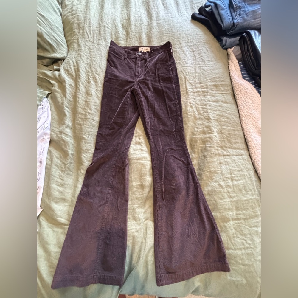 Madewell Brown Corduroy Flare Pants